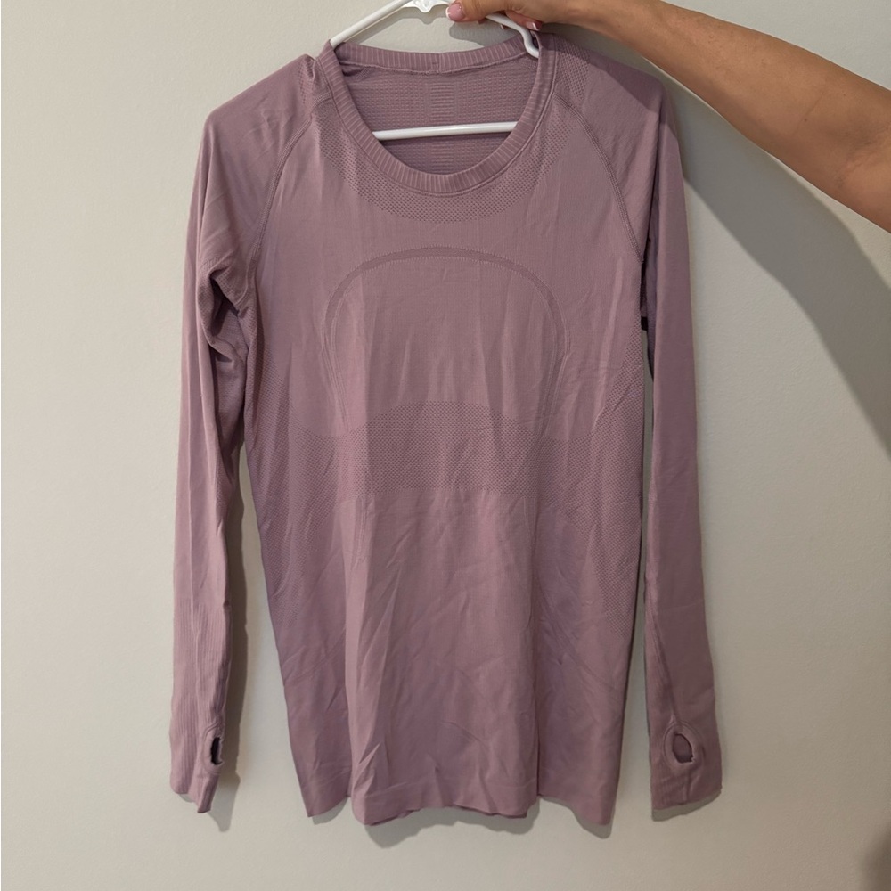 Lululemon Athletica Purple Fitted Long Sleeve Swiftly Tech